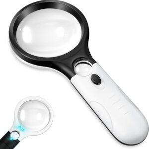 Lupa de mano con luz led
