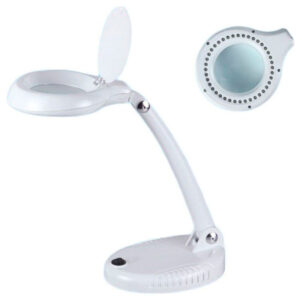 Lupa sobremesa con led