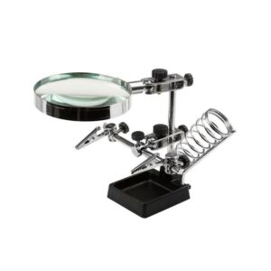 Robot electrónica con soporte para soldador