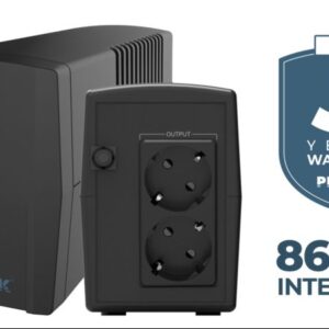 PH-7288 SAI PHASAK 860VA Ottima Interactivo Auto-regulador (AVR) y Protección contra Sobretensiones